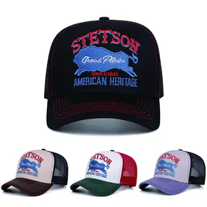 STETSON Great Plains Embroidered High Quality Baseball Cap for Men Women Fashion Adjustable Trucker Hat Hip Hop Daily Casual Sun Hat