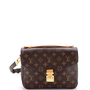 Pre-owned Louis Vuitton material Messenger Bags Pochette Metis Monogram Canvas by Rebag