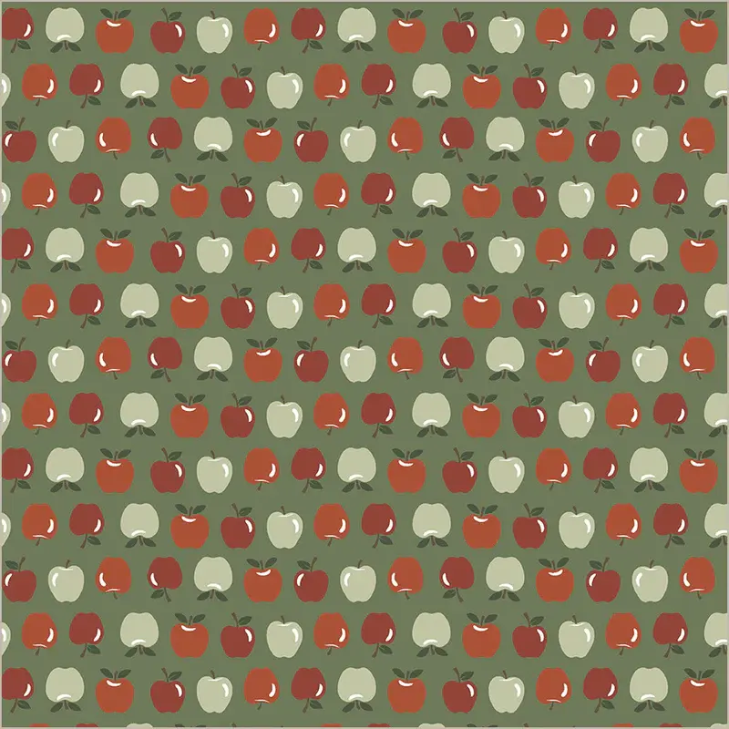 Fabric Windham Granny Green Happy Harvest Honeycrisp by the Quarter Yard 55193-7