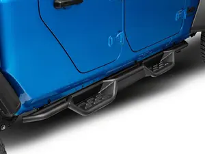 RedRock HD Bolt-On Drop Side Step Bars, Steel Plate Drop Steps Entry Aid for 20-25 Jeep Gladiator JT Off-Roading