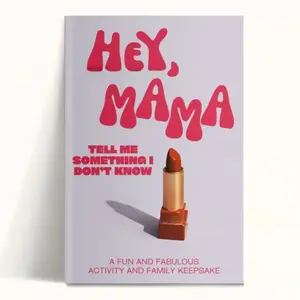 Hey, Mama Interactive Memory Book, Emotional Gift Book for Moms, Warm and Fun, Memorable Keepsake, Perfect Mother's Day Present, Interactive Notebook