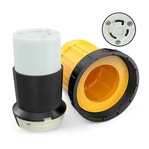 Nilight 30AMP RV Plug Power Cord Inlet Cover Ring Twist Lock