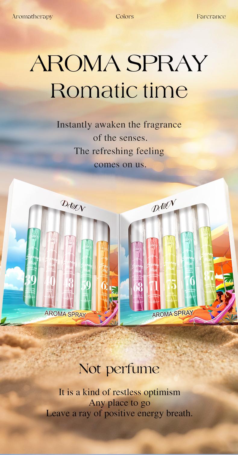 Limited Edition Summer Brazilian Perfume Spray Set, Elegant Perfume Mist, Floral & Fruity Scents, Fragrance Sprays, 10 Bottles, Natural Fresh Scent, Ideal for Travel, Home, Office Use, Multi-Vial Fragrance Sets, Set Fragrance Sets