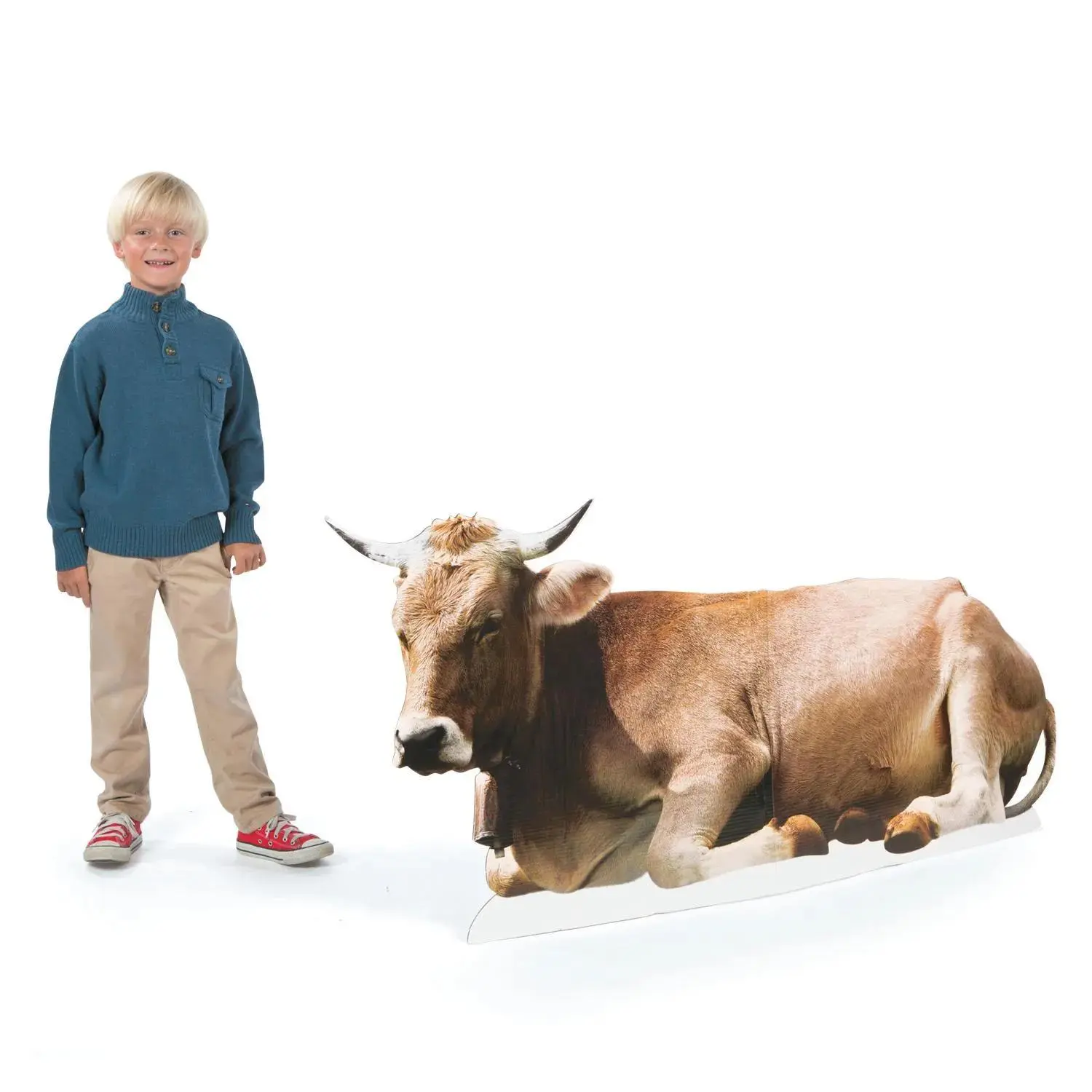 5 Ft. 1" x 28 1/2" Nativity Resting Cow Cardboard Cutout Stand-Up