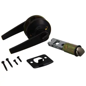 Mobile Home Parts Direct Interior Lever Door Privacy Lock, Oil Rubbed Bronze