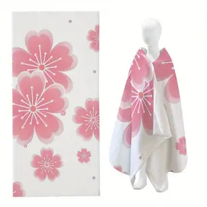 1PC Womens Japanese Sakura Cherry Blossom Bath  Beach Towel - Hand-Drawn Pink Floral Design Quick-Drying Oversized Rectangular Towel Perfect for Pool Travel  Spa Modern Coastal Style with Cherry Blossom Pattern