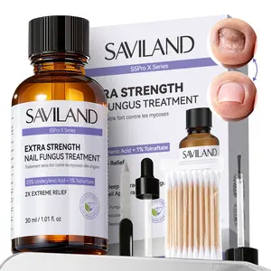 SAVILAND SSPro X Extra-Strength Toenail Fungus Treatment: Advanced 2X Repair Formula for Thick, Yellow, and Damaged Nails — Softens Hard Toenails and Restores Clear, Healthy Appearance, 1 fl oz summervibes