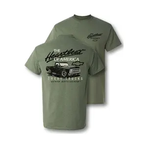 Chevy Trucks Never Outclassed Heartbeat of America Vintage Graphic T-Shirt Cotton Casual Crewneck Shortsleeve Menswear Top Polyester Man Tshirt Streetwear Tropical Biker - LORA ATCHER