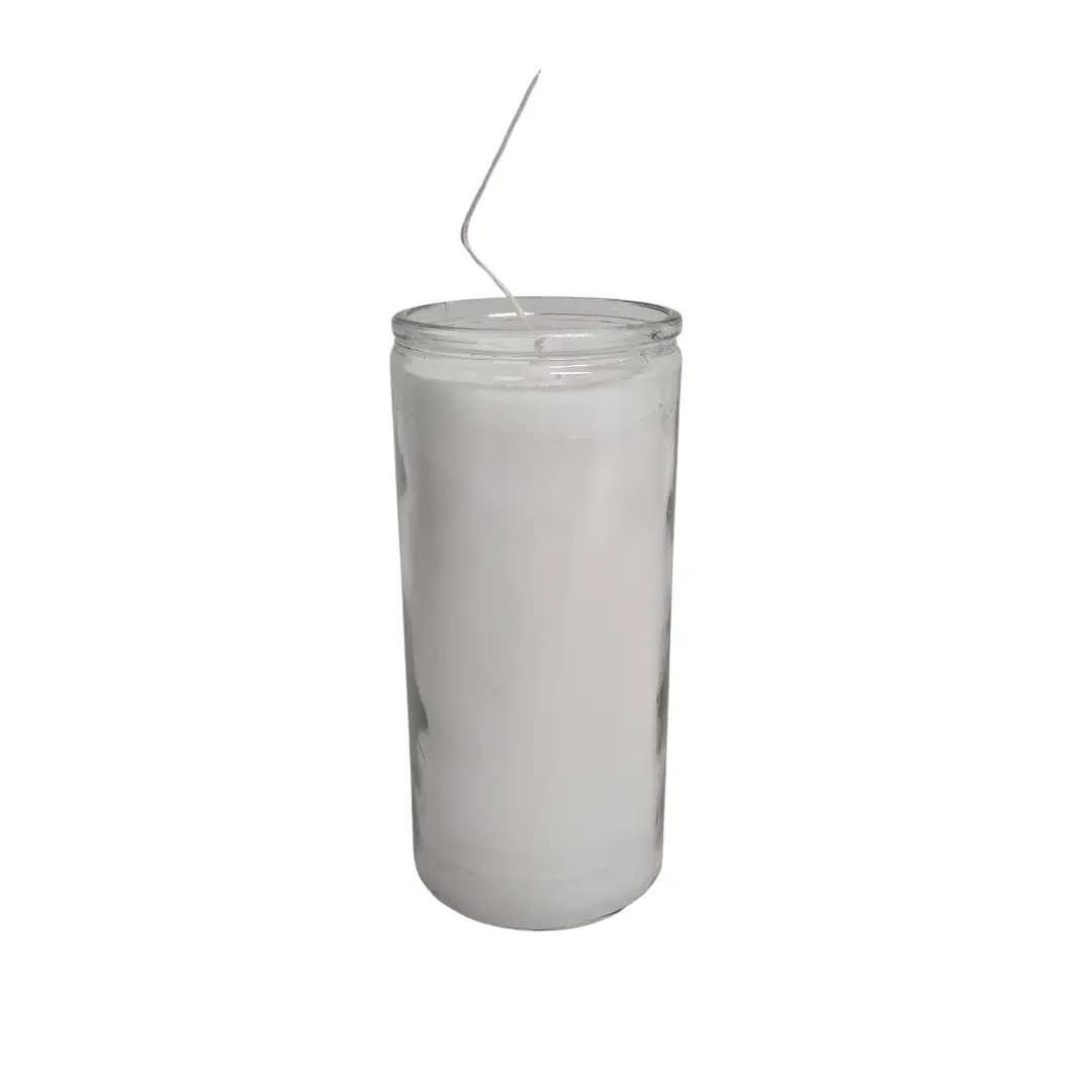 White Jumbo 14 Day Candle / Veladora Blanca de 14 Dias