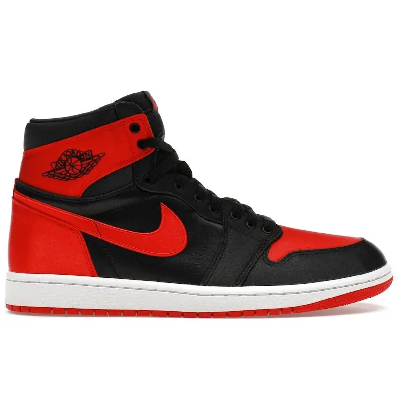 Jordan Women's 1 Retro High OG Satin Bred Basketball Shoes, from StockX