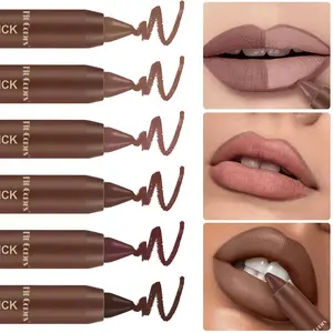 Fit Colors Matte Chocolate Lipstick, Waterproof Non-Stick Cup, Long-Lasting Velvet Texture, Nude Tone, Suitable for Daily Makeup & Special Occasions