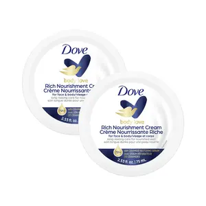 Dove Rich Nourishment Cream, 2.53 oz Body Lotion - Pack of 2