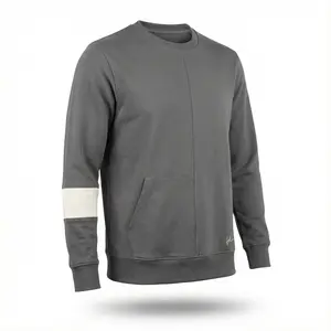 Unisex Heavyweight Crewneck Sweatshirt — 282 GSM Cotton — Minimalist Asymmetric Style