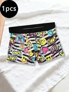 Men's Fashion Boxer Briefs, Comfortable Elastic & Breathable Underwear, Unique Printed Design, Fitted Style, All Seasons