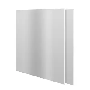 2Qty 6061 T651  Sheet Metal 6" x 12" x 1/16" (1.5mm) Rectangle Plate Covered With Protective Film - Flat Plain  for DIY