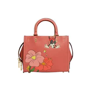 COACH Rogue 25 Floral Print Leather Crossbody Bag for Women in Rose Pink