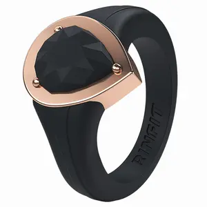 Pear Collection - Silicone Rings with Metal Frame - Patented Design