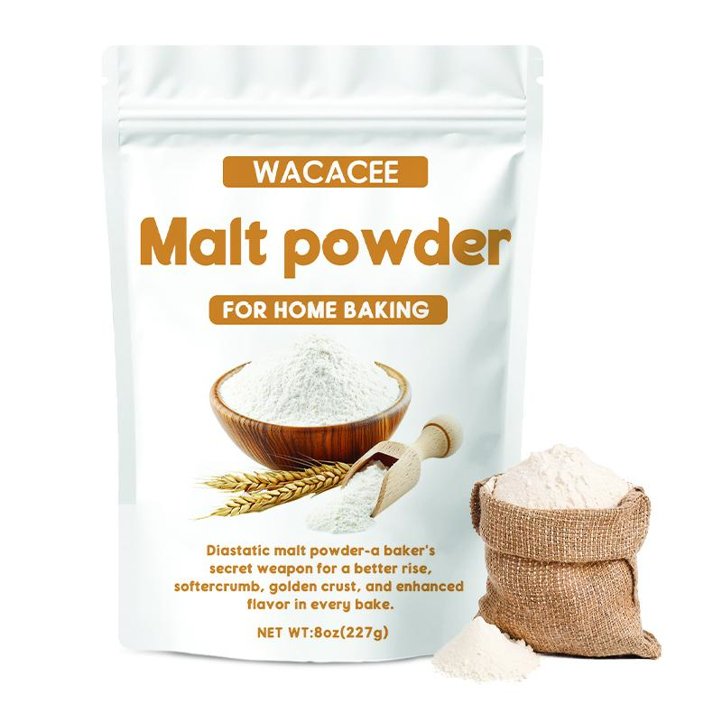 WACACEE Premium Natural Rich Malt Powder - Dry and Loose Texture, Clean Sweet Taste, Preserves Genuine Wheat Fragrance, Easy to Drink, Ideal for Baking, Meal Replacement, Commercial Use