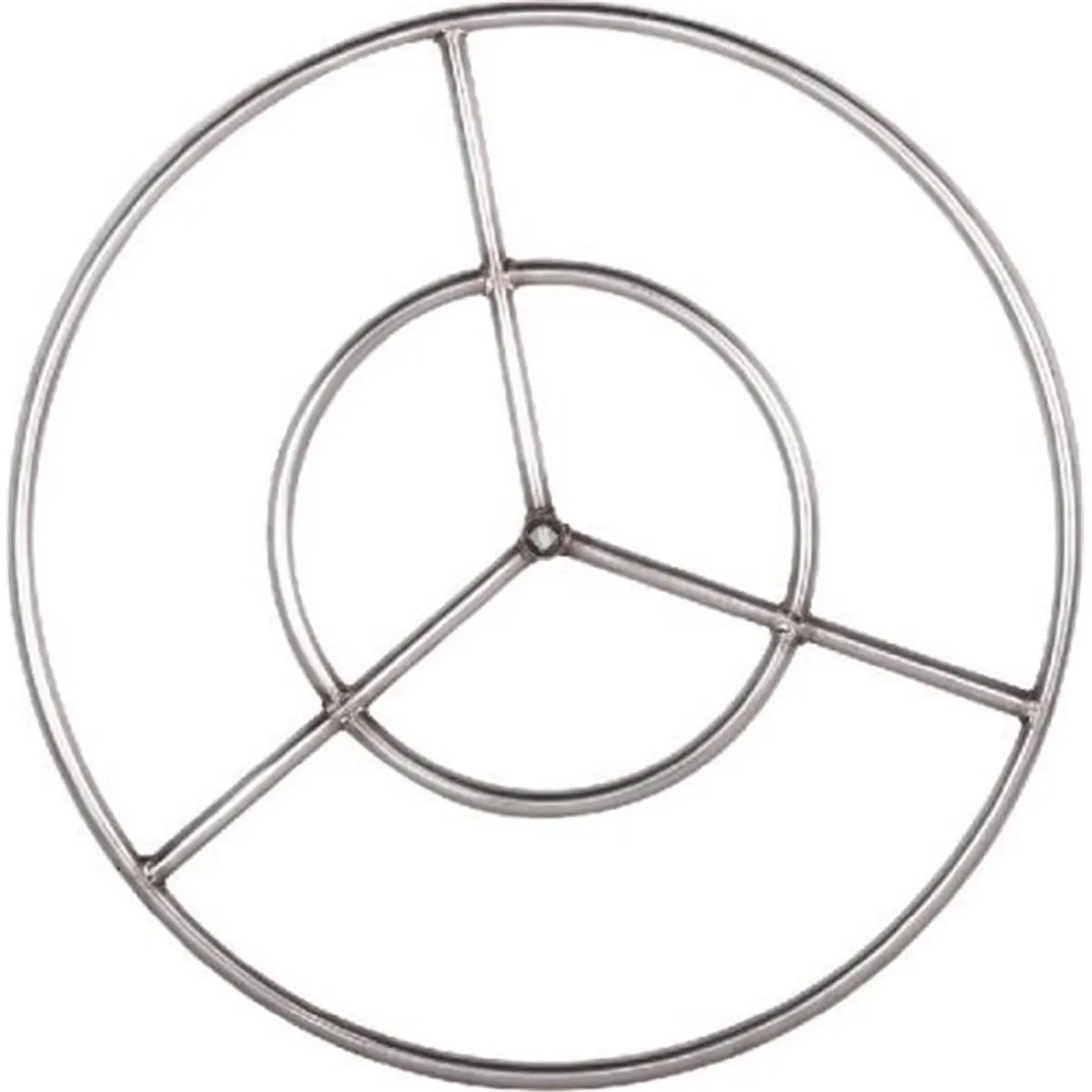 212 MAIN 36 in Stainless Steel Circular Shape Natural Gas Fire Ring - Patio Fire Pit, Festive Decorative Home Outdoor Fireplace, Gas Fire Pit
