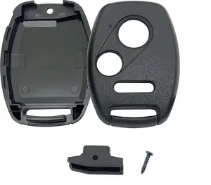 DIY 3 Button Remote Key CASE + SCREWDRIVER Repair Kit Compatible with Honda 2003-2013 Models