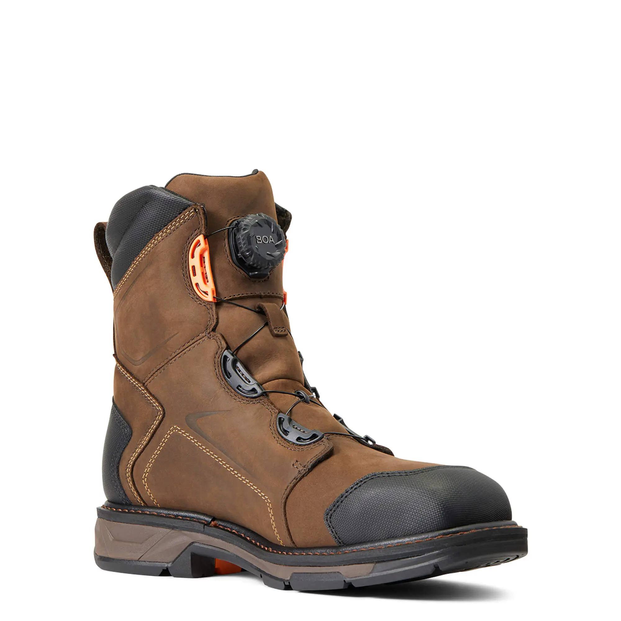 ARIAT Men's WorkHog XT 8 Inch BOA Waterproof Carbon Toe Work Boot