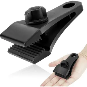 30PCS Upgraded Large Heavy Duty Lock Grip Tarp Clips Thumb Screw Tent Clamps with 100 Pcs Zip Cable Ties for Swimming Pool Cover Awnings Outdoor Camping Caravan Canopies Car Covers