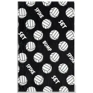 1PC Volleyball flannel blanket, volleyball-themed gift for team coaches, sports enthusiasts, birthday/Christmas/adult gifts.