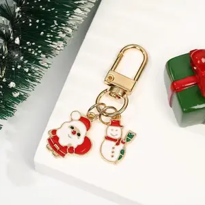 Black Friday Christmas series keychain pendants, European and American style, cute cartoon alloy accessories, gifts, couple backpack decorations, hangings