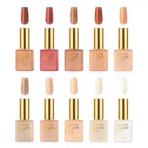 APRÉS Light & Shadow Sheer Gel Nail Polish, 10-Piece Fall Set, Deep Wines & Browns Shades, HEMA-Free, Vegan Nail Polish
