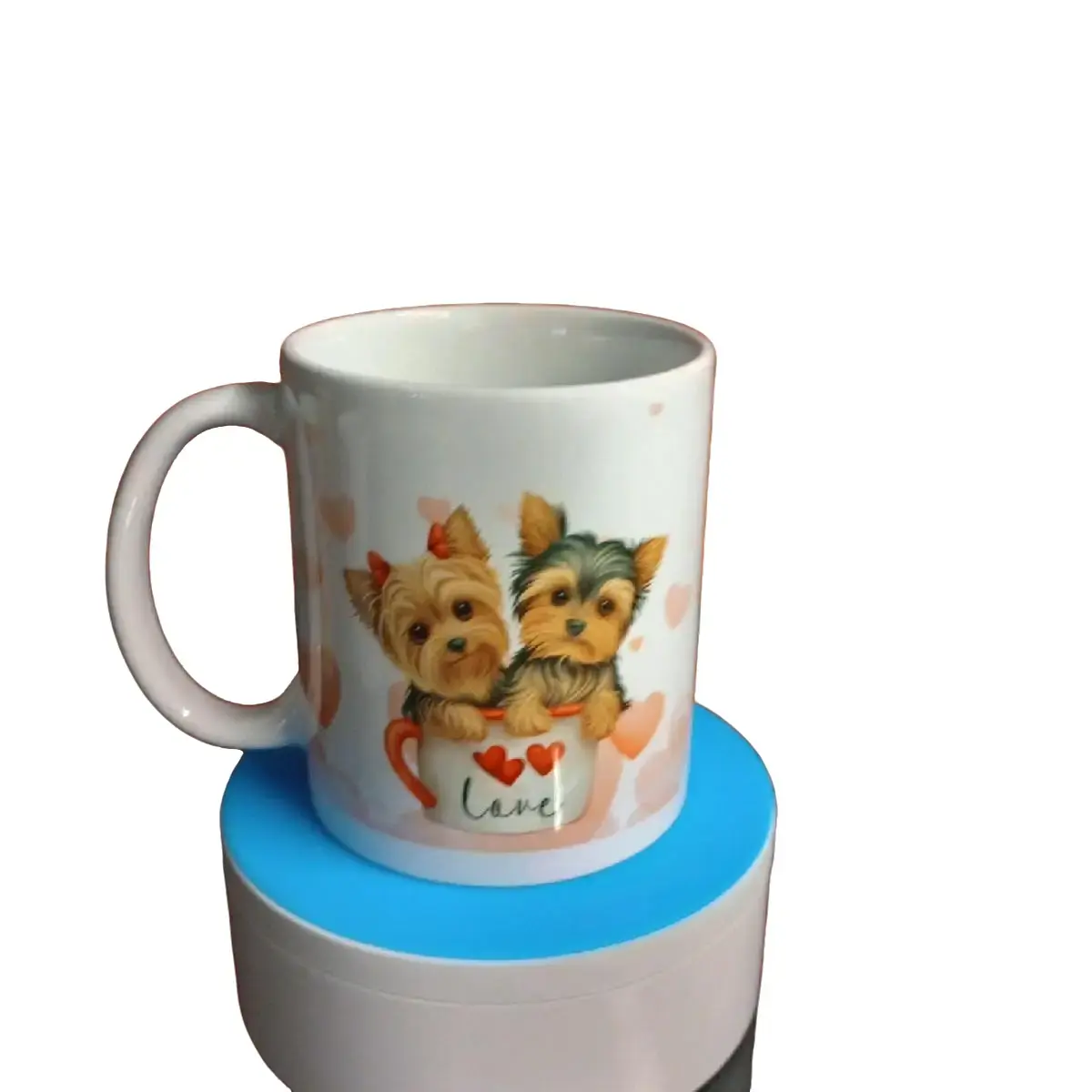 Yorkie Love Custom Ceramic Coffee Mug - Perfect for Your Morning Drinks - Drinkware