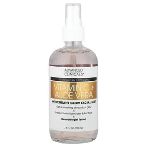 Advanced Clinicals Vitamin C + Aloe Vera, Antioxidant Glow Facial Mist, 7.5 fl oz (222 ml)