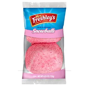 Mrs. Freshley's Snowball Snack Cake 2-packs | 8 Count (16 Pieces) Mrs. Freshley's Snowball Snack Cake 2-packs | 8 Count (16 Pieces)
