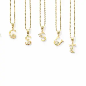 Initial Name Pendants for Boys and Girls with Chain Size 18" - Elegant Jewelry for Kids