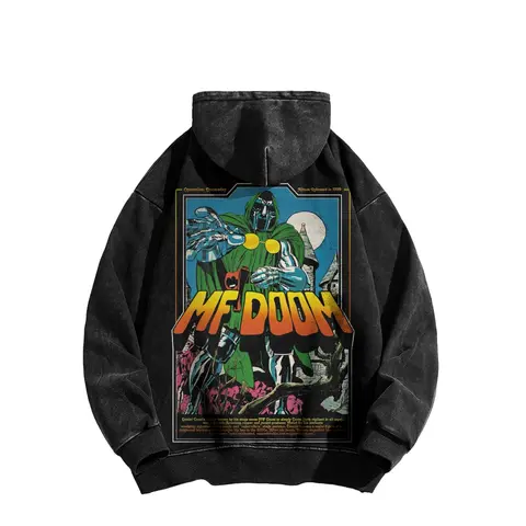 Acid Wash Hoodie, 90s hip-hop street style hoodie, Long Sleeve Cotton Unisex Vintage Hoodie