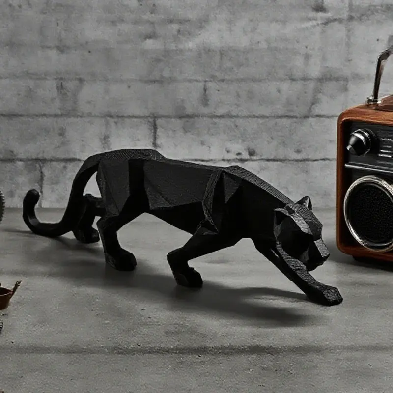 3D Printed Panther Statue, Realistic Creative Animal Sculpture, Perfect for Christmas, Halloween, Thanksgiving, Easter, Birthday Gifts