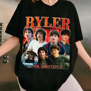 Will Bylers & Mike Wheeler Character Stranger Things T-shirt, Mr. Whatsit Meme Movie Sweatshirt, Womenswear & Menswear Clothing, Crewneck Cotton Tops