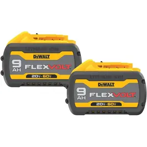 DEWALT FLEXVOLT 20V/60V MAX* Batteries, 9.0-Ah, 2-Pack (DCB609-2) DEWALT FLEXVOLT 20V/60V MAX* Batteries, 9.0-Ah, 2-Pack (DCB609-2)