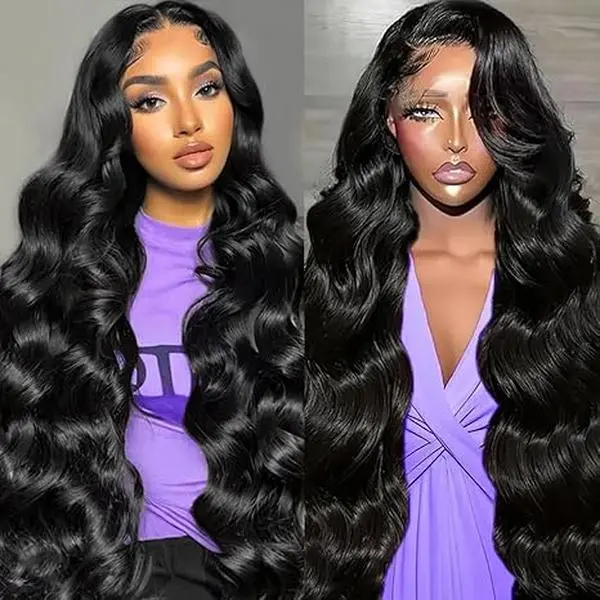 Lemoda 250% Density SKINLIKE Real HD Lace Wigs Full 13x6 Lace Frontal Wigs Brazilian Body Wave Virgin Human Hair 15A Body Wave Frontal Wig Invisible 0.1mm Ultra-thin Frayed Ends Tiny Knots summerwins
