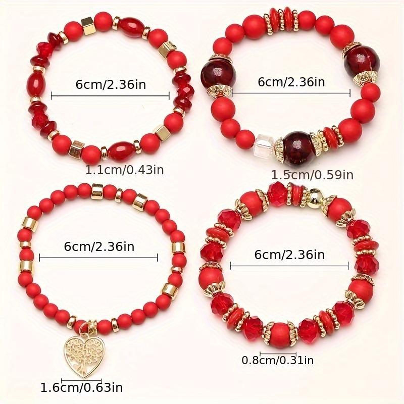 Bohemian Style 12/36pcs Tassel Multi-Layer Wooden Bead Elastic Bracelet with Butterfly Elephant Tree Pendants Handmade Unisex Bangle Colorful Wristband for Party Gifts & Daily Wear