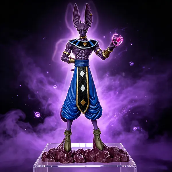 11-inch fantasy alien figurine energy ball rock platform desktop decor; collectible anime character statue, home decoration accessory, collectible figurine, treasure.
