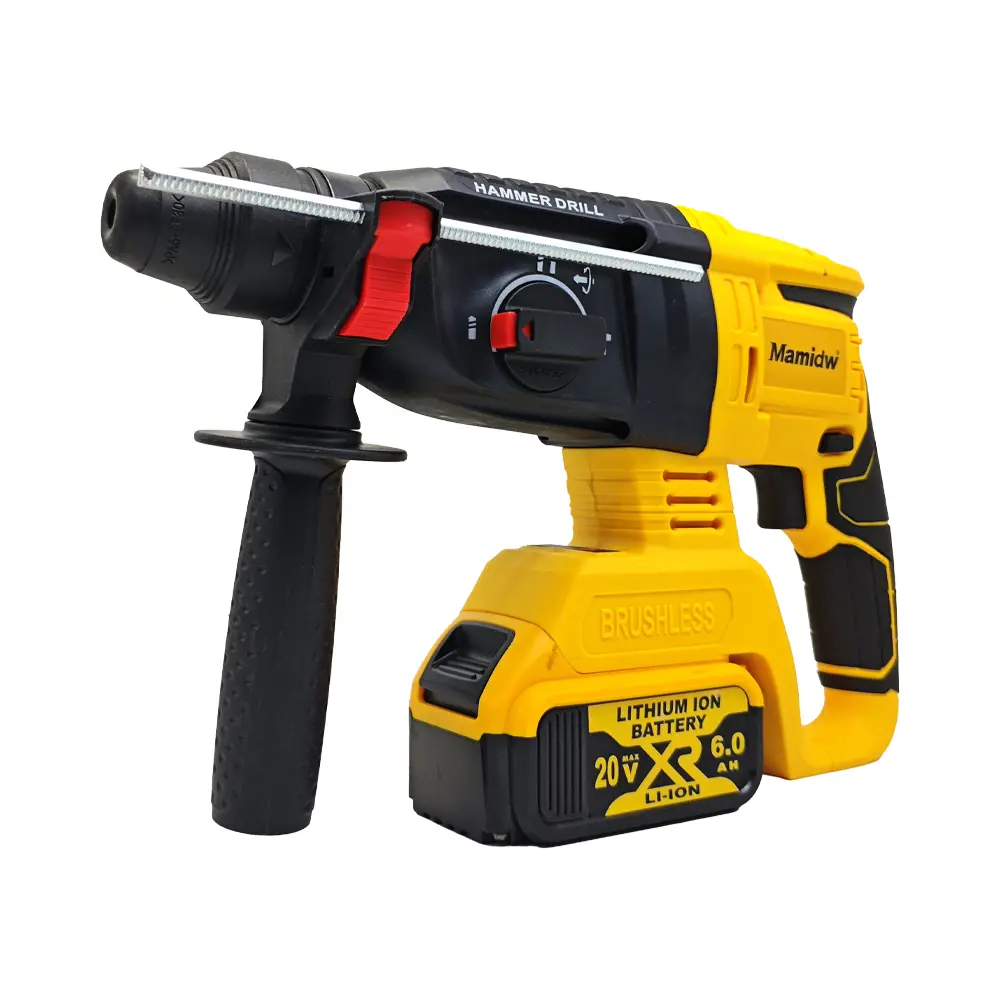 SDS-Plus Cordless Rotary Hammer Drill for Dewalt 20V Battery(NO Battery) Brushless Motor, Safety Clutch, 4 Functions for Concrete/Masonry/Wood/Metal Power Drilling Tools Power Tools