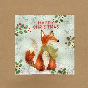 Xmas Fox XMAS8 Counted Cross Stitch Kit