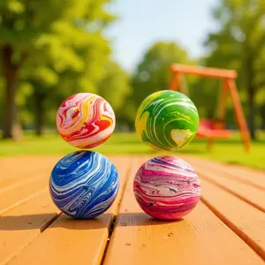 Bright Multicolor Ball Squishy Toy Slow Rising Soft Squeeze Ball for Stress Relief and Entertainment