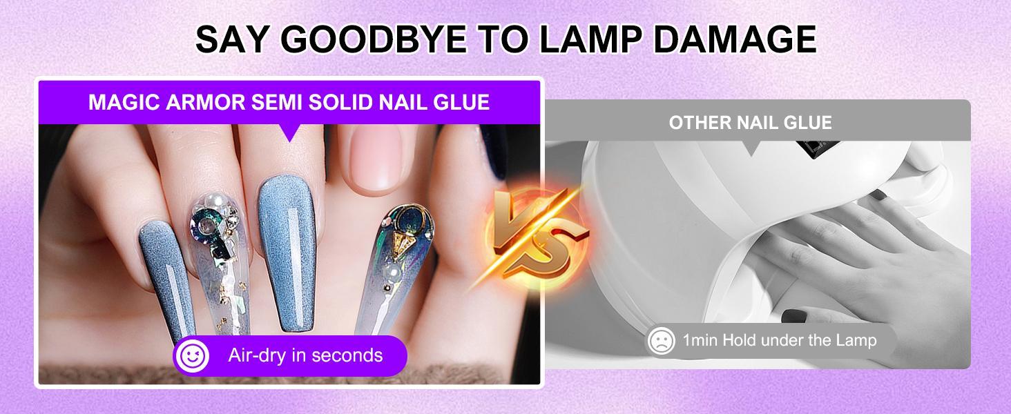 Nail glue with glue remover kit, super strong nail glue 15g for acrylic nails press on nails, 15g glue to remove false nails, strong glue remover, nail polish manicure