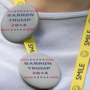 Barron Trump 2044 Supporter Pin, Vote for Barron Custom Pin Buttons, MAGA pin, Trump Supporter, fjb, Voting Pin, Republican pin,