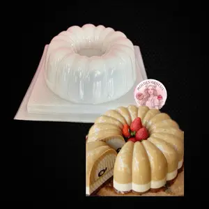 Molde de plástico para gelatina en forma de gajos Plastic