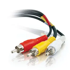 212 MAIN 50ft Value Series Composite Video + Stereo Audio Cable with PVC Jacket, Camcorder & DVD Accessories, Noise-Reducing, Easy to Install