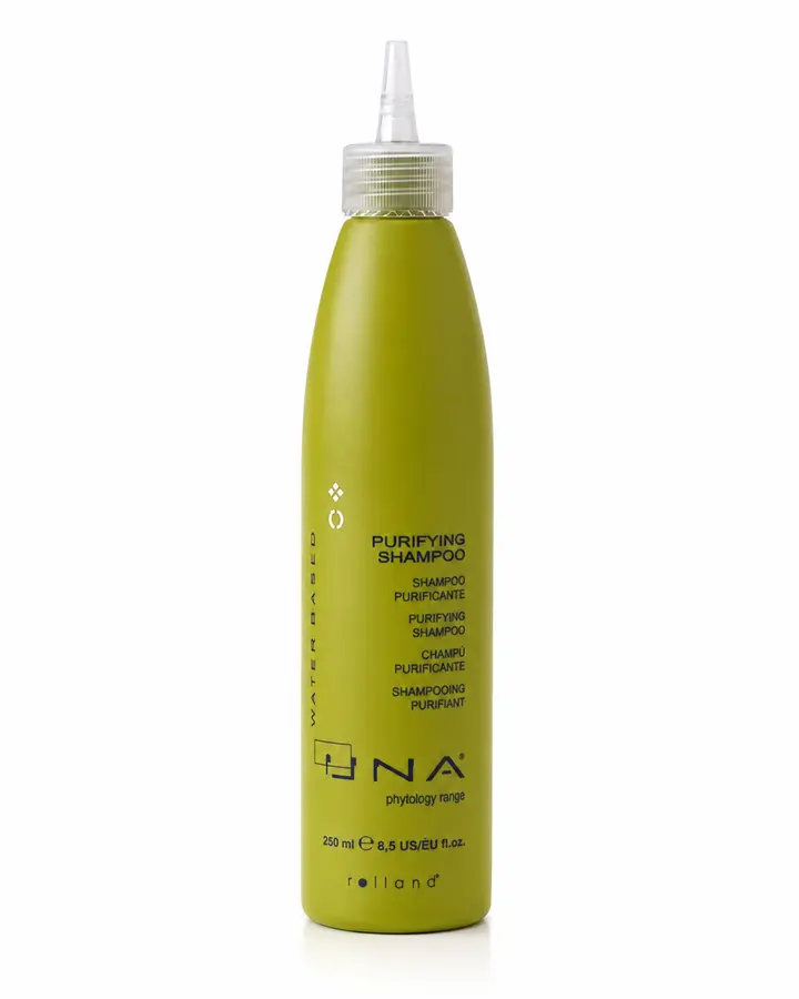 UNA Clarifying Purifying Shampoo Cleanser (250ml/8.5 fl oz) - pH Balanced Chamomile & Rosemary Plant Extracts Shampoo, Cleansing Scalp Pre-Treatment, Removes Buildup, Hard Water Deposits & Minerals, Restores Shine for All Haircare Needs, Liquid, Natural I