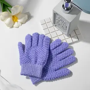 Heavy Exfoliating Glove - Spa Grade Shower Gloves for Pore Cleansing Dead Skin Removal & Helps Circulation | Non-Slip & Quick Dry | Body Care Tools