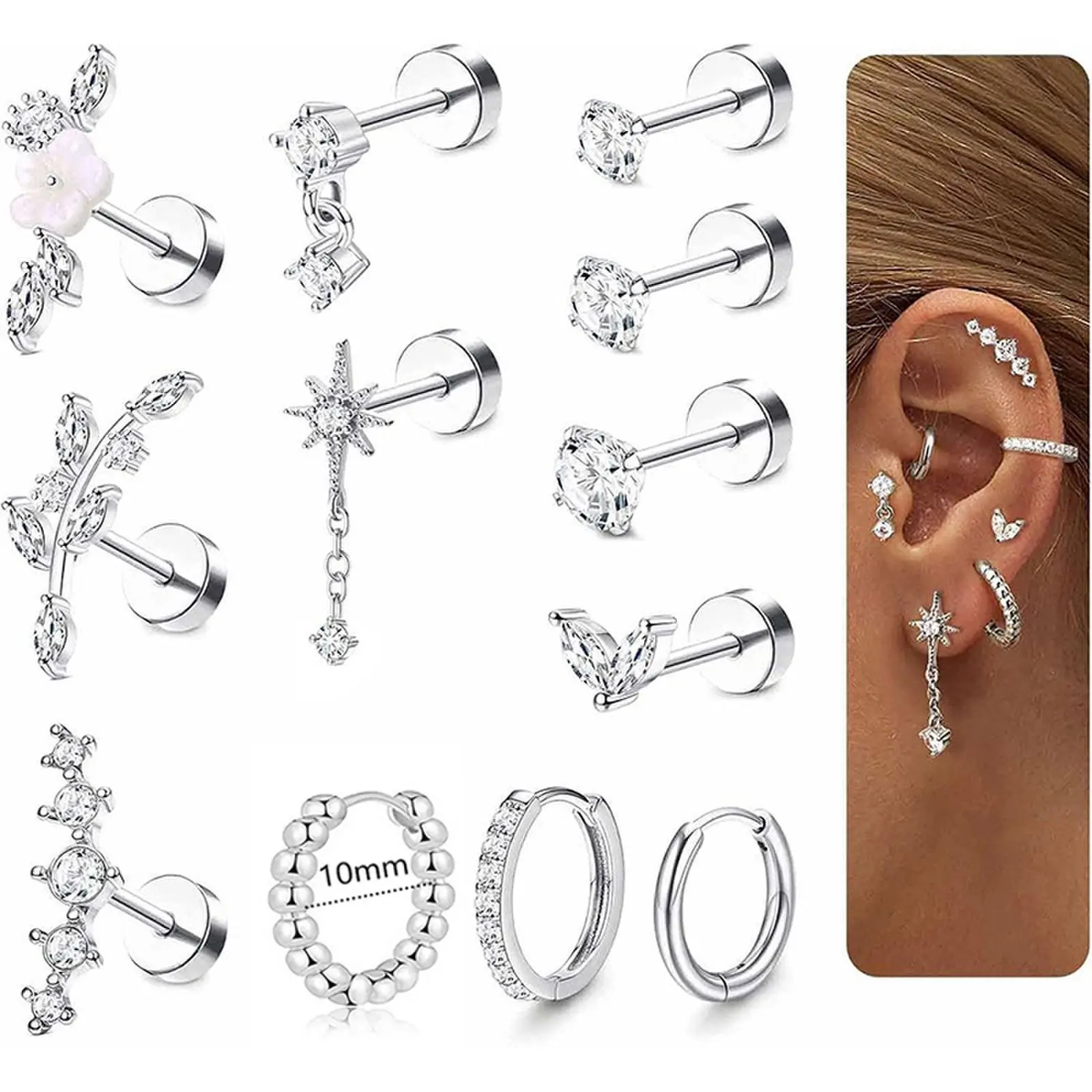 12 silver pieces per set